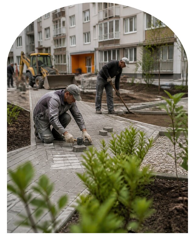 Благоустройство двора многоквартирного дома в Нижнеудинске